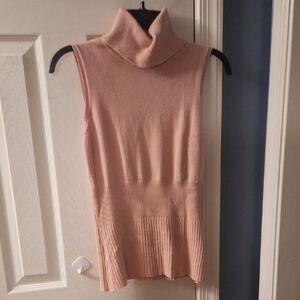 Axcess Sleeveless Cowl Neck Sweater - Light Pink